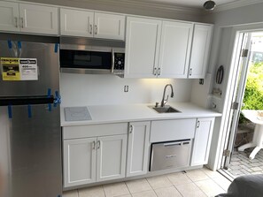 Brand new kitchen with more storage and counter space