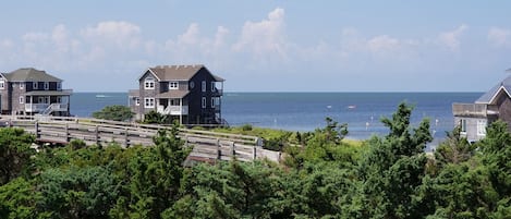 West view looking onto the sound