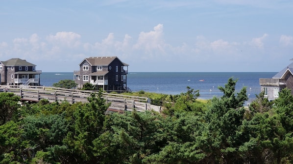 West view looking onto the sound