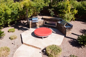 Backyard: Relax while you grill.