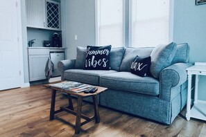 Sitting Room | Upstairs | Sleeper Sofa | Wet Bar | Work Desk | Roku TV