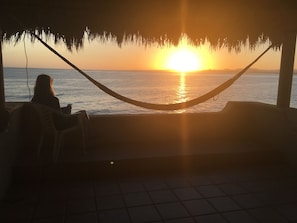 Sunrise from Beachfront Palapa