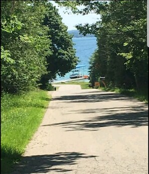 View from driveway
