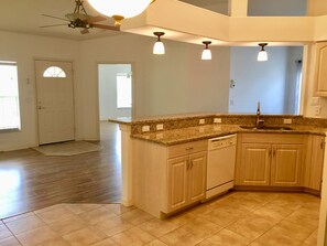 Open concept; easy to entertain everyone 