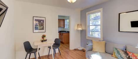 Living room with plenty of seating options to relax and catch up on some Netflix or get in to a good book