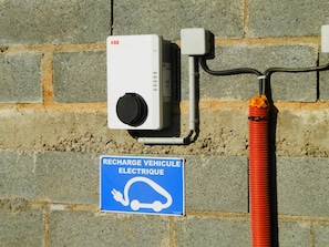 In your private car park: a charging station for electric vehicles