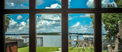 Exquisite views from open concept kitchen and 
living room.