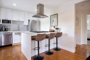 Full Kitchen and Family Room w/ open layout