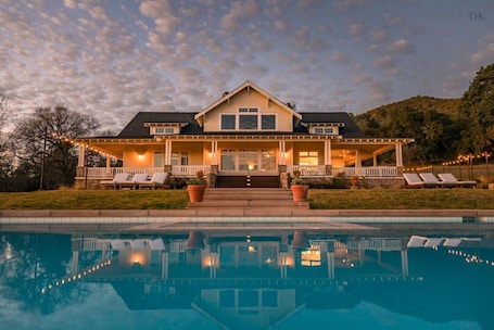 The grand Riata Estate is an epic vacation home for indoor/outdoor living.