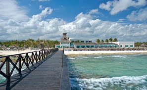 Havana Moon Restaurant from the pier - On the beach