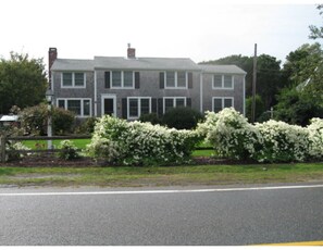 Surrounded by flowering gardens