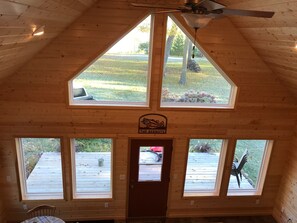 View from the loft bedroom.   