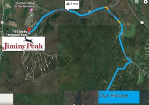 9 minutes from Jiminy Peak