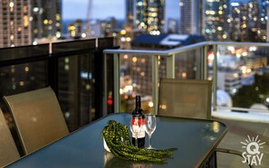 Enjoy wonderful evenings in this sumptuous balcony area