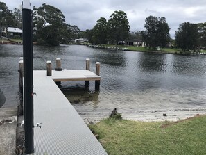 New jetty, solar shower and outdoor lighting