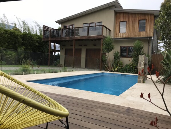 Stunning home with a gorgeous swimming pool. 