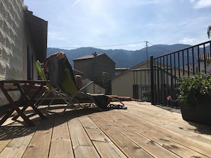 Terrace sunbathing
