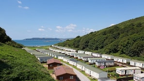 Bovisand Lodge Holiday Park -  view of park to beach