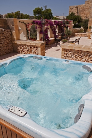 Jacuzzi and East facing terrace