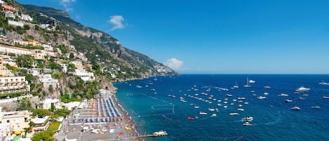 Vue sur la plage ou l’océan