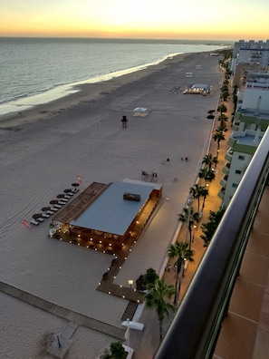 Beach restaurant from terrace