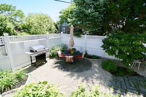 View of exclusive use outdoor patio with grilling and seating area