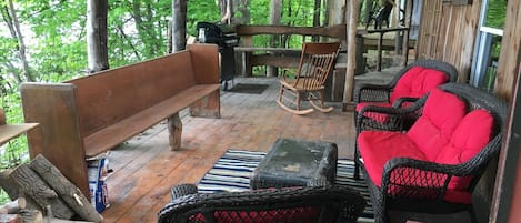 Large outdoor porch overlooking Cayuga Lake!