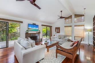 Luana Hale: Peaceful Garden Home w/ AC & Serene Lanai in Princeville