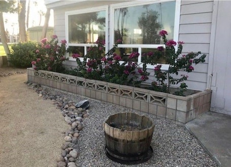 North side of home (facing the golf course)