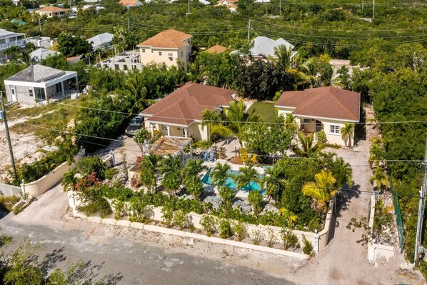 Aerial View of Sun and Sea Villas.