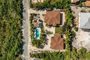 Bird's eye view of Sun and Sea Villas.