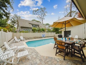 Private Pool Area at 2 Green Heron