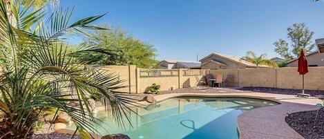 Take advantage of the Arizona sunshine and take a dip in the sparkling pool. You'll love having your own private backyard oasis.