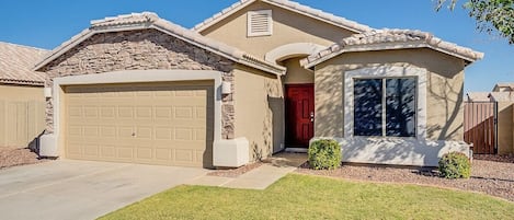 The home's charming exterior will make you feel welcome from the moment you arrive.