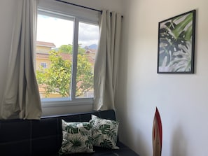 Sala com 1 sofá cama