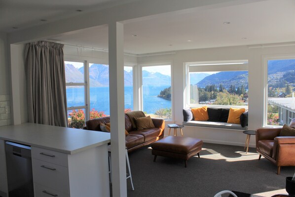Lake views from living room