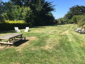 Jardin à l'arrière de la maison