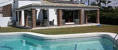 Villa and pool