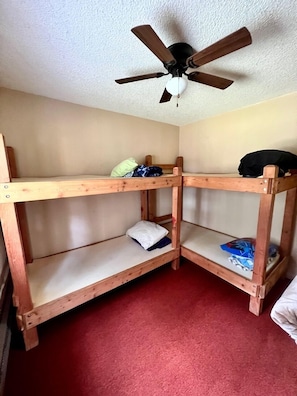 Bunk room (bedding provided, but you make them or bring sleeping bags)