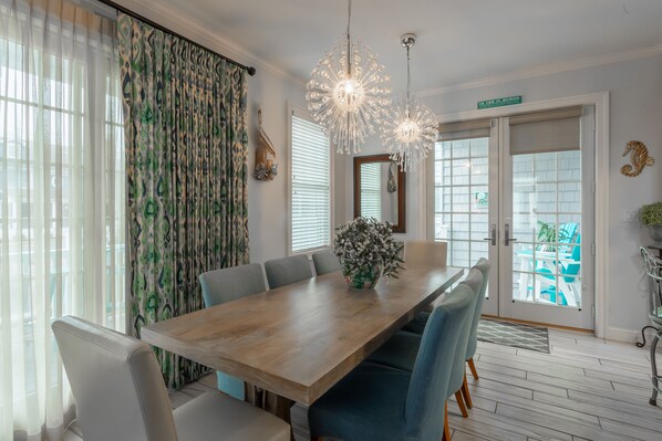 Dining Area and Access to Porch