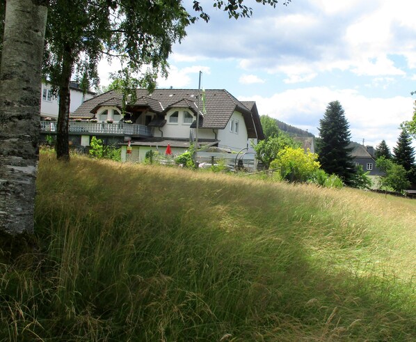 Blick vom Kurpark auf die FeWo