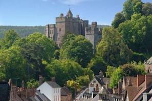 Dunster Castle from the High Street