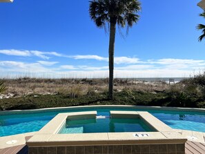 Pool Deck with Plenty of Seating and Full Sunlight at 8 Ketch