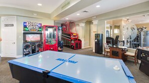 Unleash your competitive spirit: Have a blast at the game room in Windsor Hills.