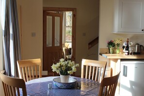 Sun filled kitchen.