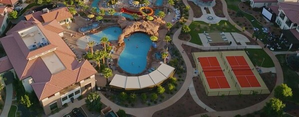 Check out all the incredible amenities right off the patio of this home