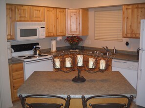 Great kitchen is ready for cooking. Basic supplies are provided.