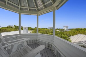 OPEN AIR TOWER DECK W/ADIRONDACK CHAIRS FOR TWO