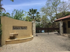 Gated entry to Samara Reefs and Villa Vista