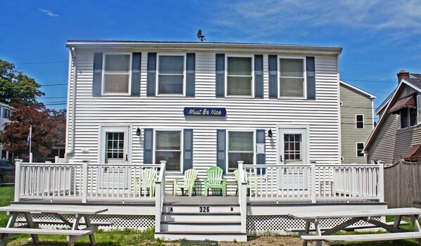 Front with new 12 x 30 Deck